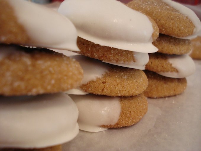 Dipped Ginger Cookies