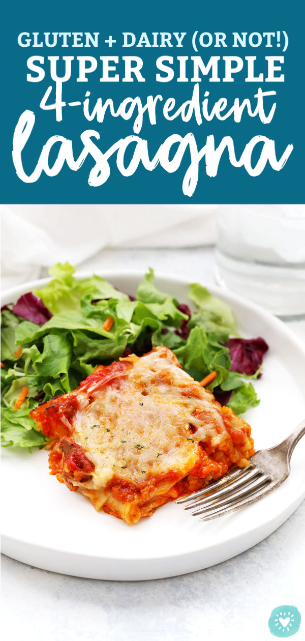 Gluten Free Dairy Free 4 Ingredient Lasagna from One Lovely Life