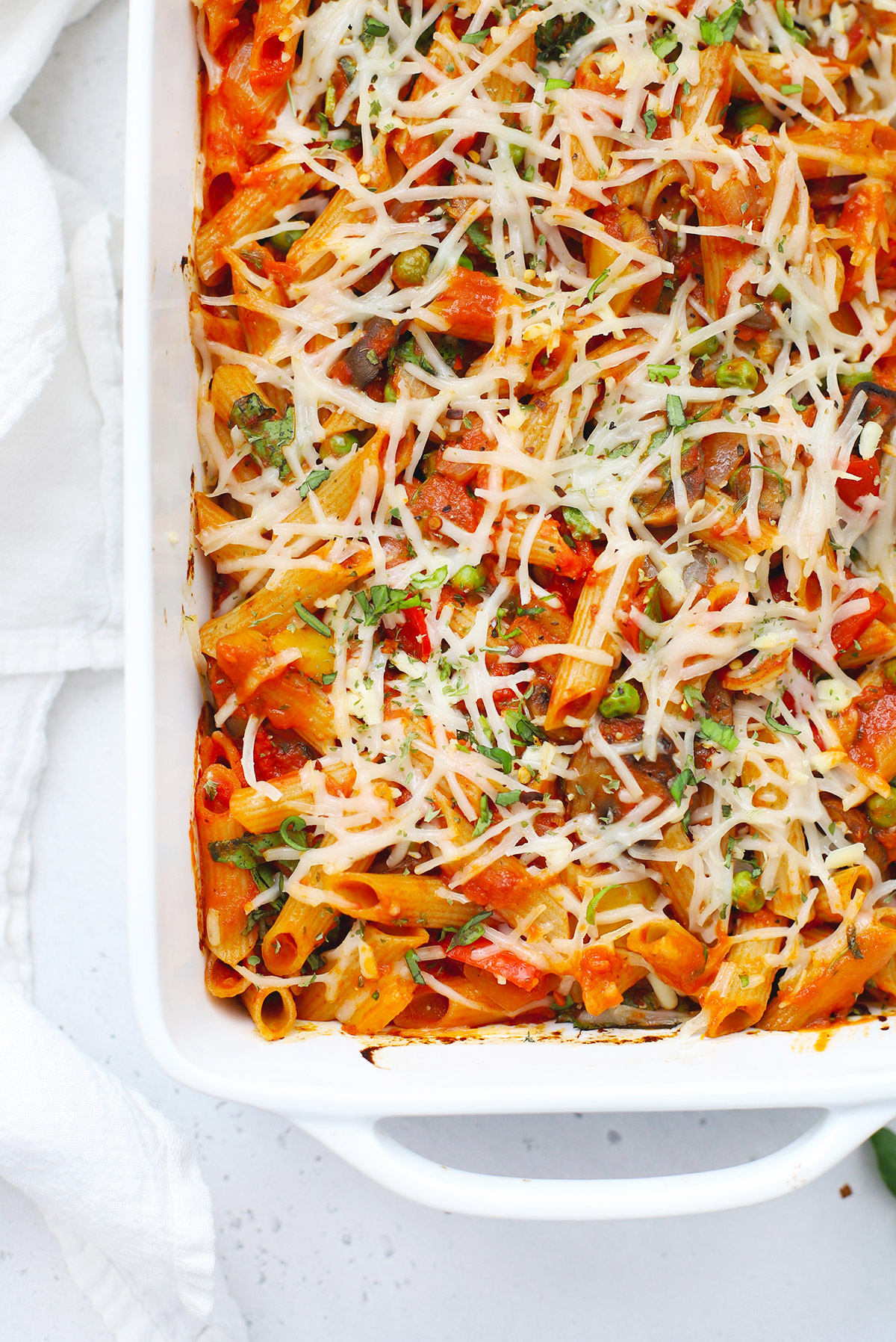 Baked Penne with Roasted Veggies (Gluten-Free Friendly)