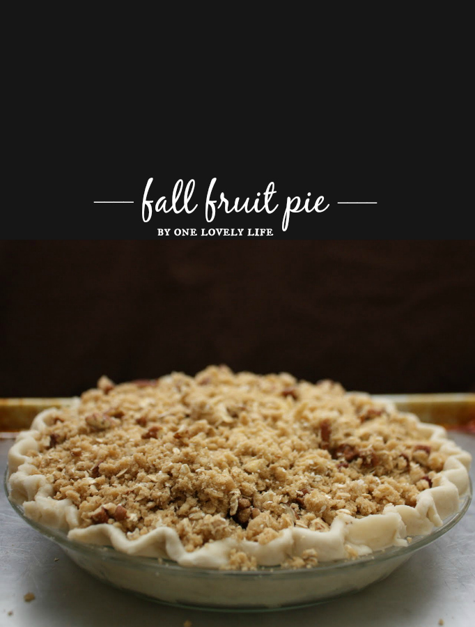 Fall Fruit Pie // One Lovely Life
