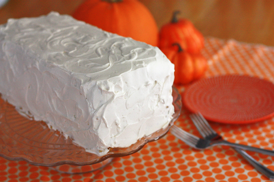 Pumpkin Cake with Dreamy Brown Sugar Frosting