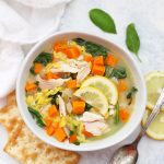Gluten Free Lemon Chicken Orzo Soup - This is such a yummy twist on chicken noodle soup!