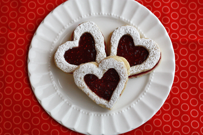 Raspberry Hazelnut Linzer Cookies // One Lovely Life