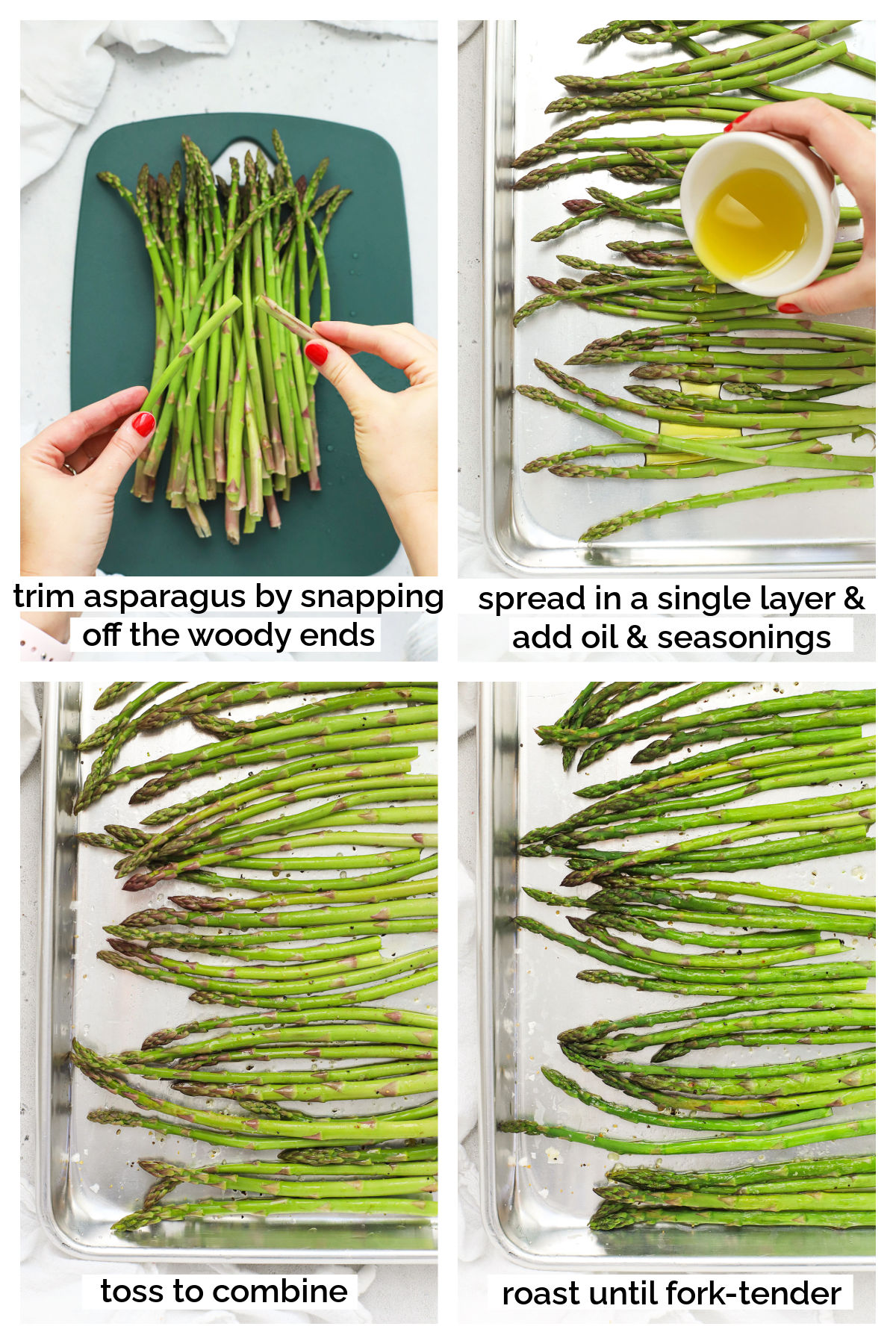 making roasted asparagus step by step