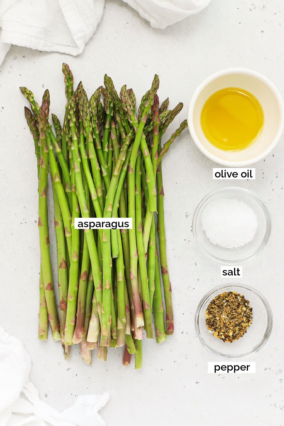 ingredients for roasted asparagus