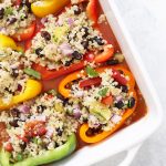 Mexican Stuffed Peppers with Quinoa and Black Beans - The perfect Meatless Monday recipe! (Gluten free, vegan)