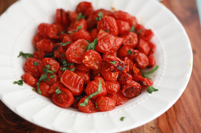 Slow Roasted Tomatoes with Basil - These are good on anything from eggs to pasta. from www.onelovelylife.com