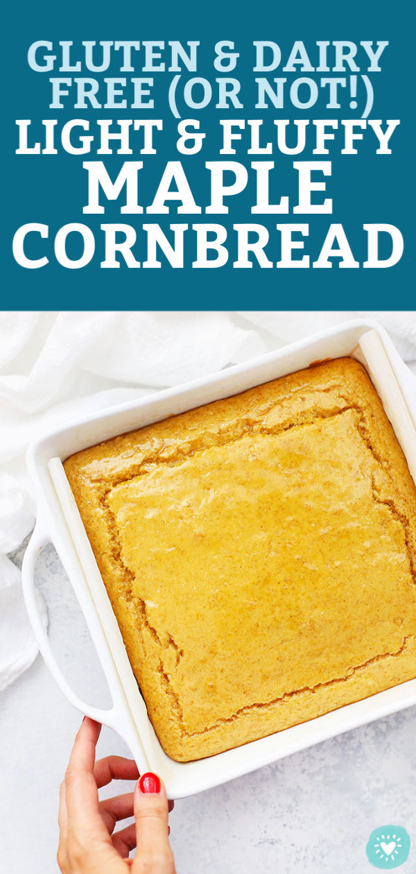Subtly Sweet Maple Cornbread from One Lovely Life
