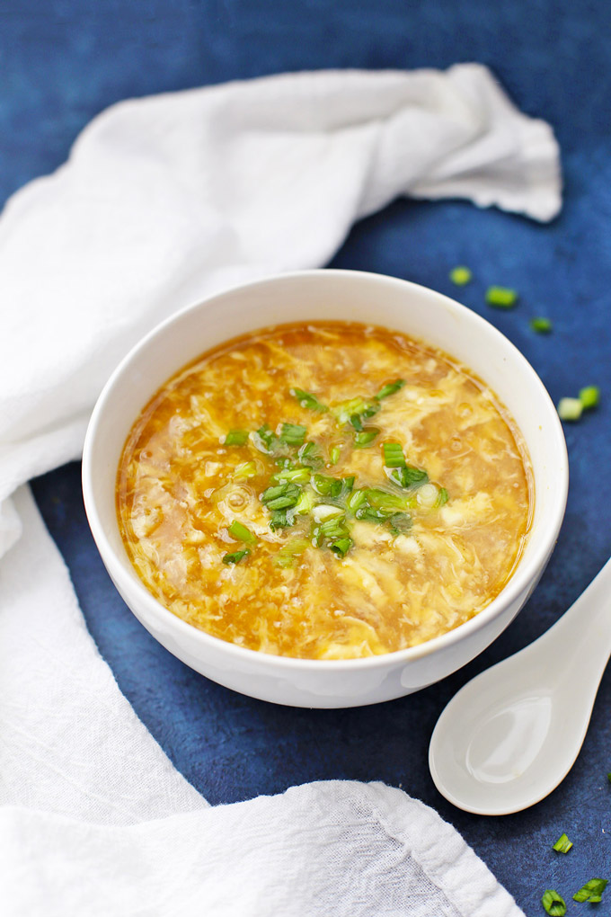 Healthy Egg Drop Soup - This is just like the restaurant kind! Gluten free & paleo friendly, to boot!