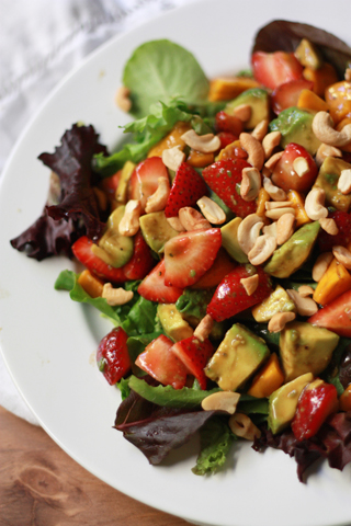 Summer Salad with Balsamic Lime Dressing