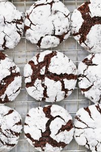 Gluten Free Chocolate Crinkle Cookies from One Lovely Life