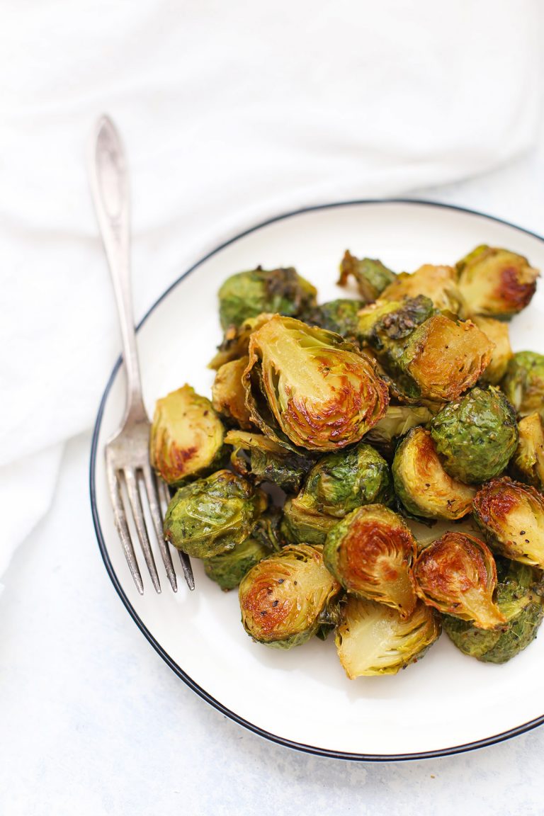 Roasted Maple Dijon Brussels Sprouts (Vegan, Paleo)