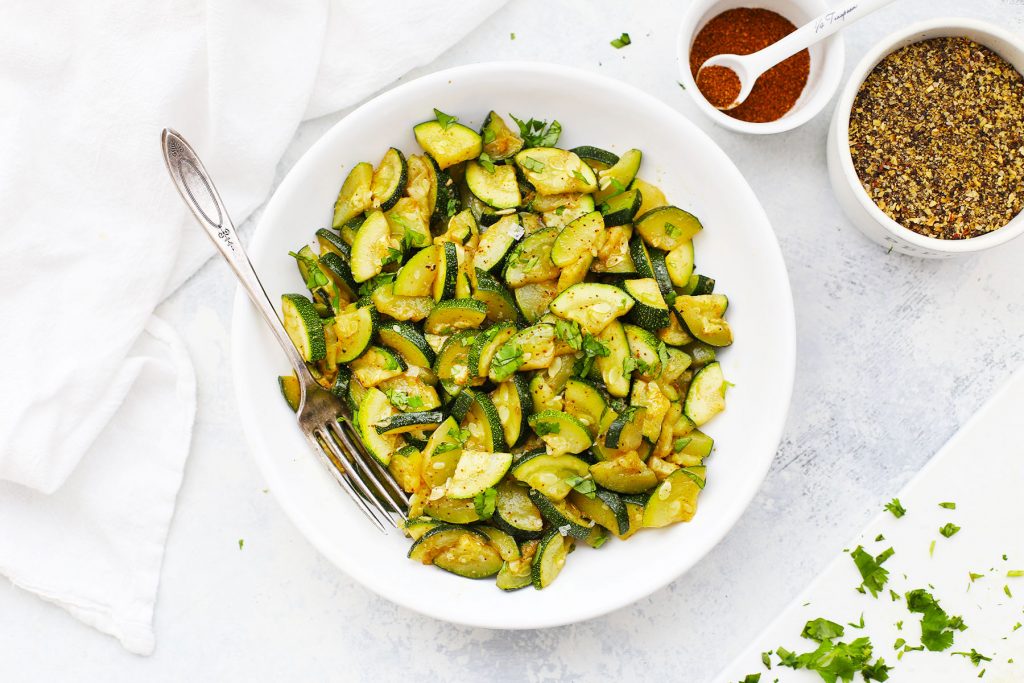 Chili Roasted Zucchini from One Lovely Life