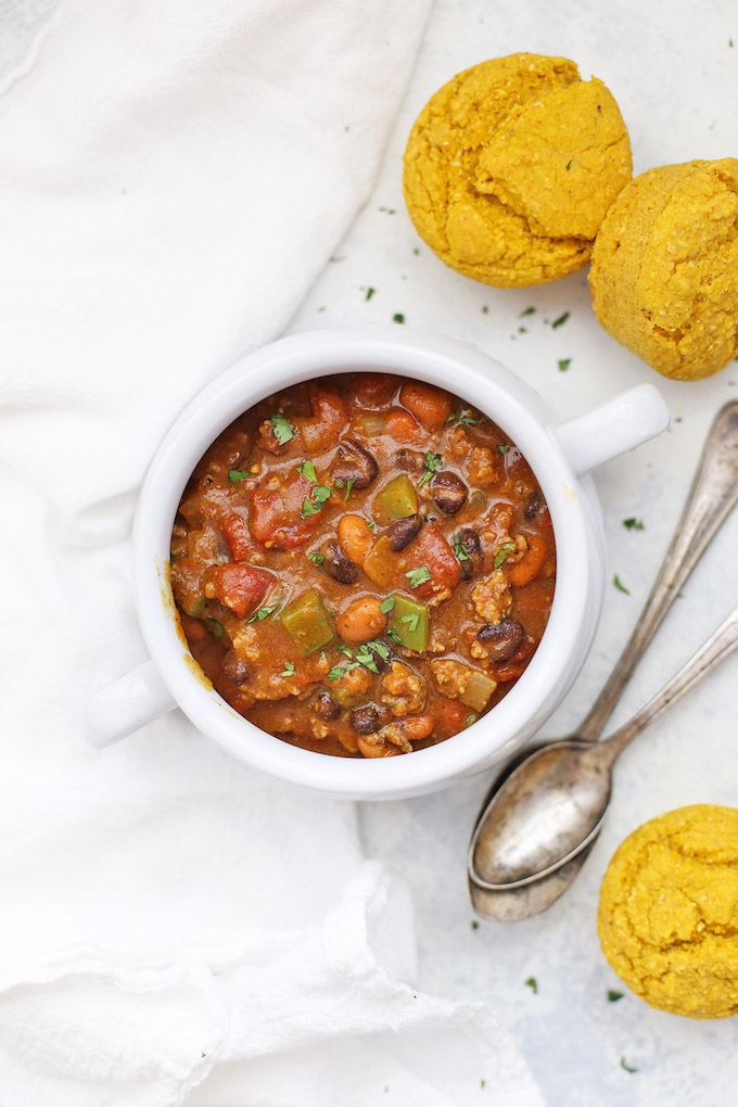 The BEST EVER Pumpkin Chili from One Lovely Life