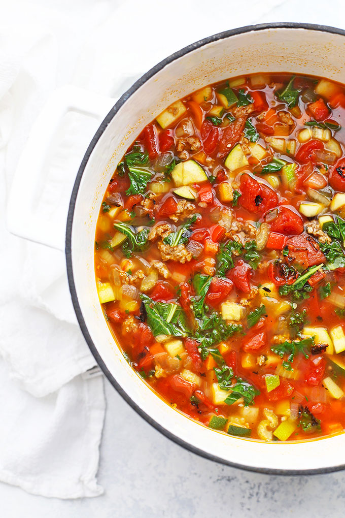 Sausage and Vegetable Soup (Paleo & Whole30)