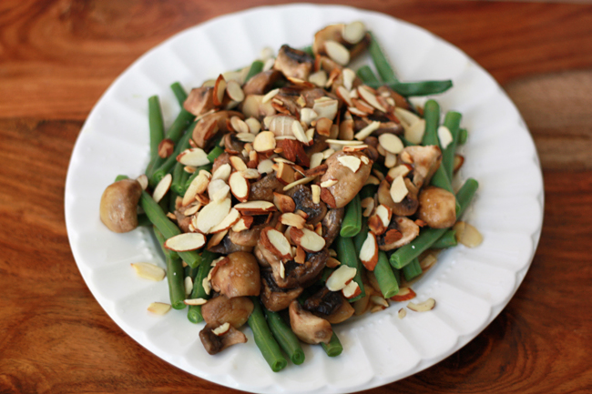 Green Bean Amandine (Vegan, Paleo, Whole 30 approved) // One Lovely Life
