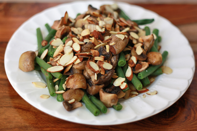 Green Bean Amandine (Vegan, Paleo, Whole 30 approved) // One Lovely Life