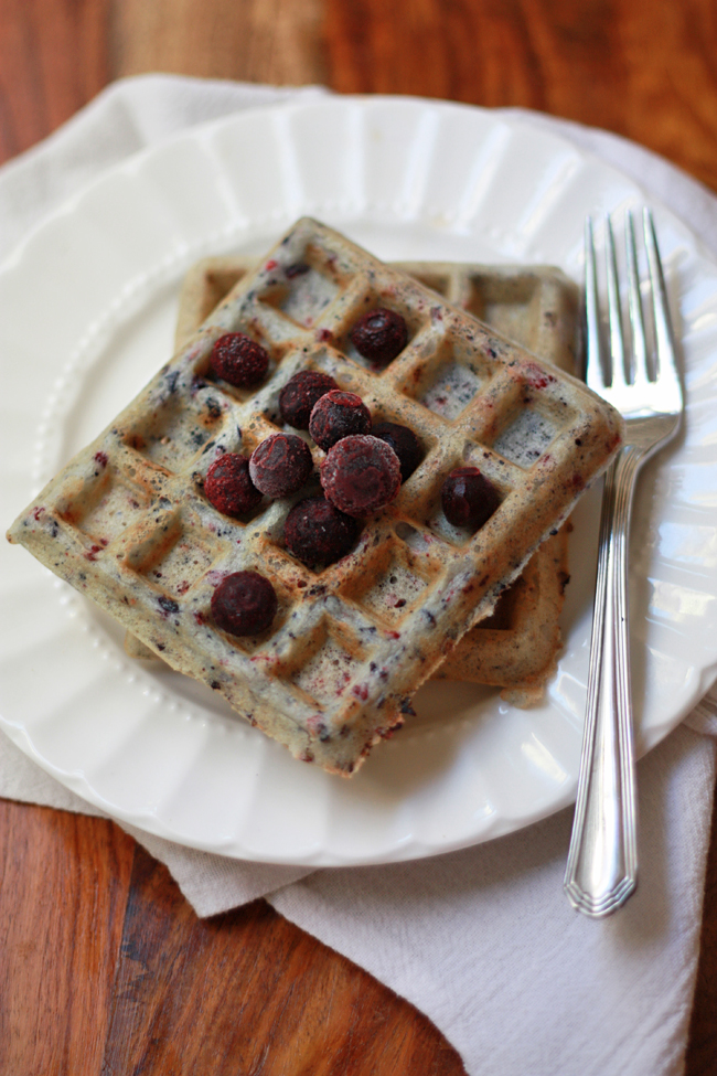 Very Berry Waffles (Gluten Free, Dairy Free) // One Lovely Life