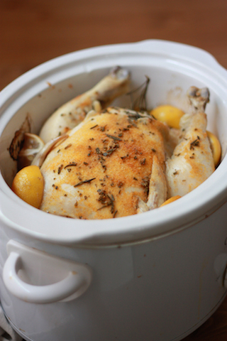 Slow Cooker Lemon Chicken (Paleo, Whole 30 approved) // One Lovely Life