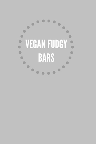 Vegan Fudge Bars // One Lovely Life