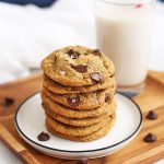 Almond Flour Chocolate Chip Cookies - Paleo & Gluten Free! These are crispy on the edges and soft and chewy in the center. SO GOOD!