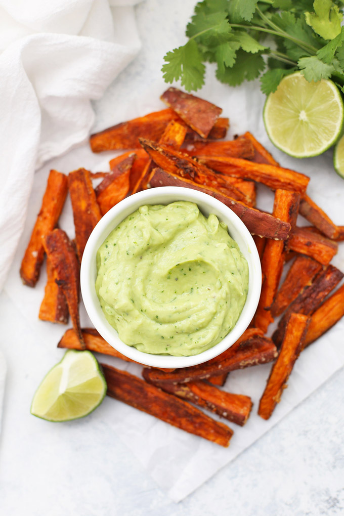 Citrus Avocado Dip or Dressing - This paleo and vegan dip is perfect for veggies, sweet potatoes, meatballs, tacos, and more! (Whole30 approved)