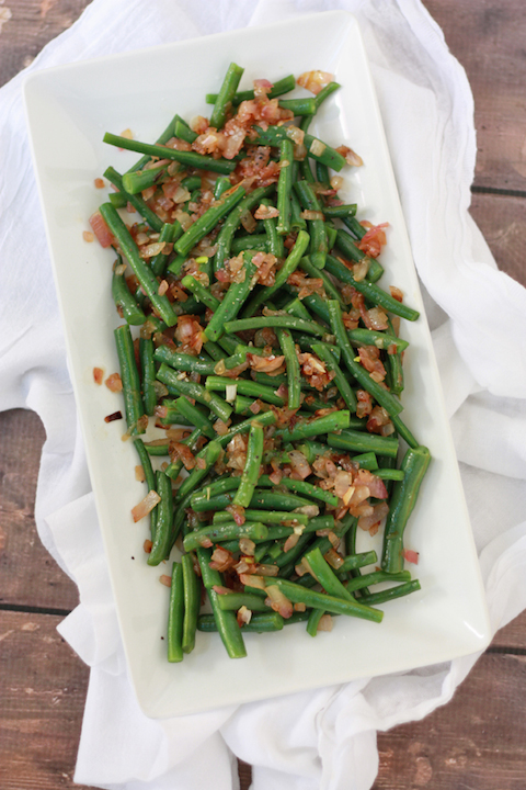Green Beans with Tangy Vinaigrette // One Lovely Life