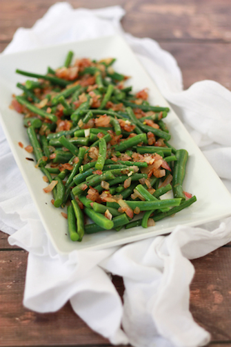 Green Beans with Tangy Vinaigrette // One Lovely Life
