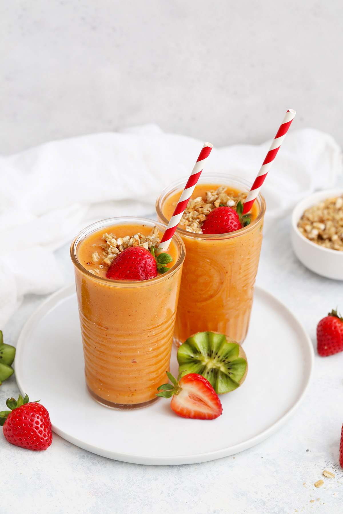 Strawberry Mango Smoothie from One Lovely Life