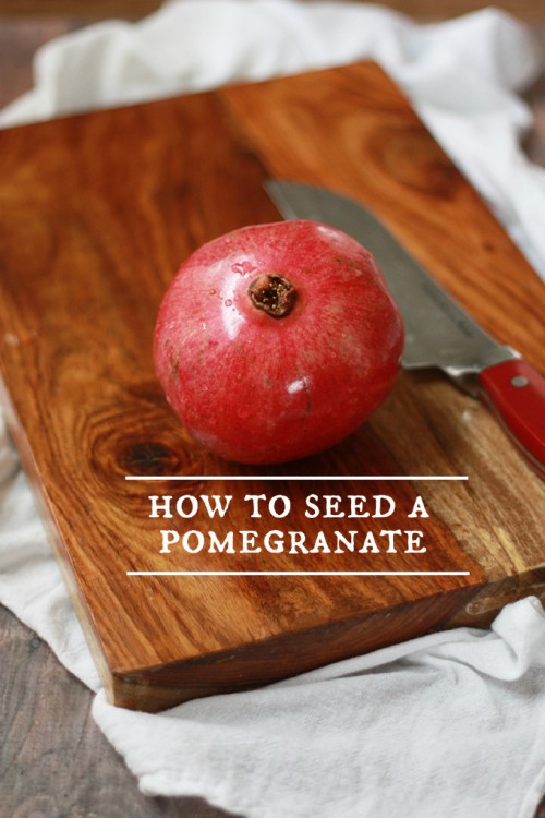 How to seed a pomegranate // One Lovely Life