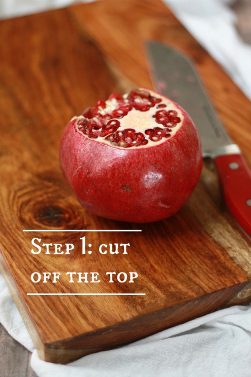 How to Seed a Pomegranate // One Lovely Life