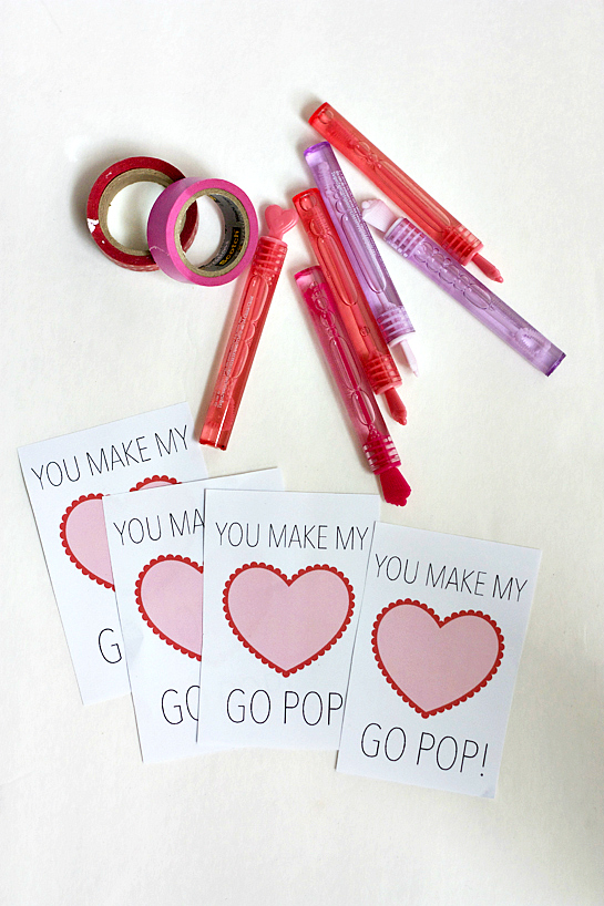 My Bubbly Valentine - DIY Valentine (with Free Printable!) srcset=
