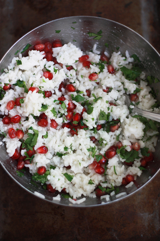 Pomegranate Rice // One Lovely Life