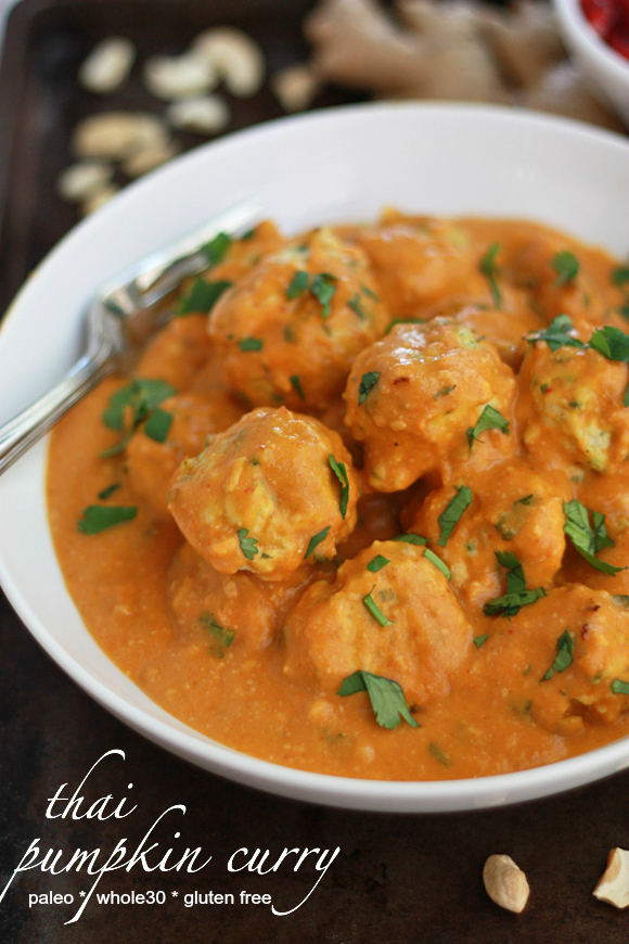 Thai Curry Chicken Meatballs