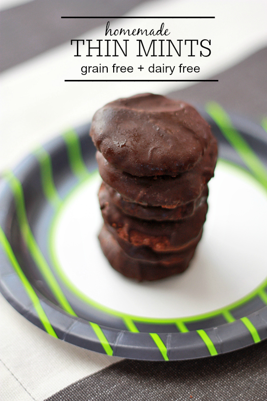 Grain Free, Dairy Free Thin Mints // One Lovely Life