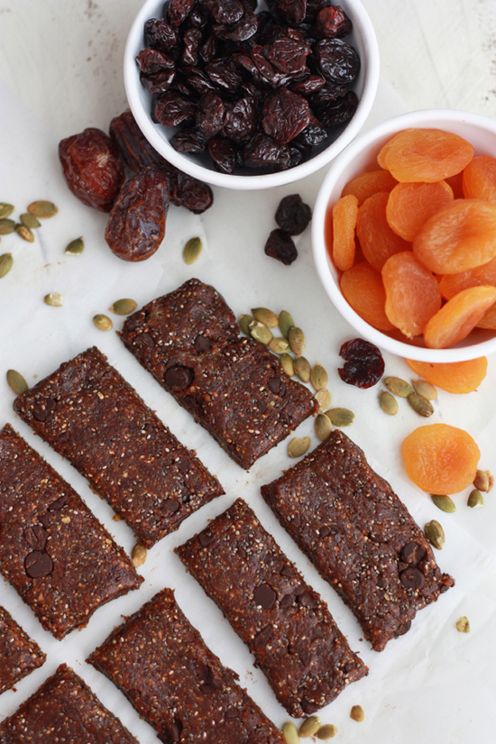 Apricot Cherry Snack Bars // One Lovely Life