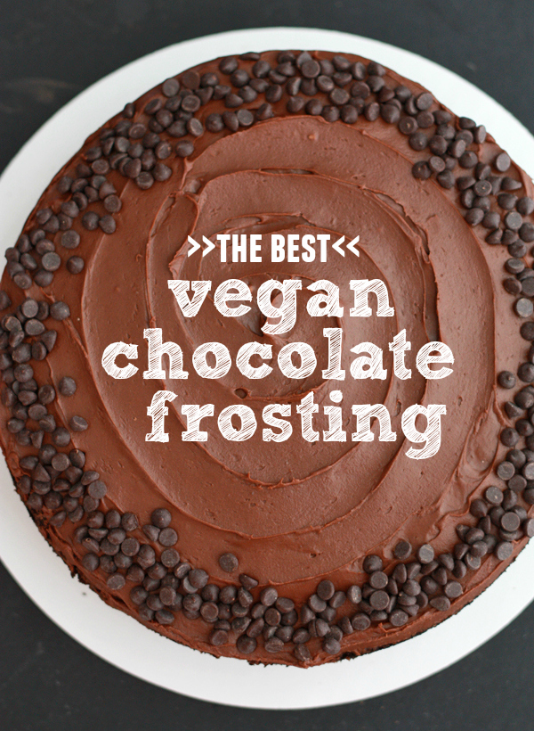 The Best Vegan Chocolate Frosting // One Lovely Life