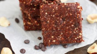 Chocolate Cherry Hazelnut Bars • One Lovely Life