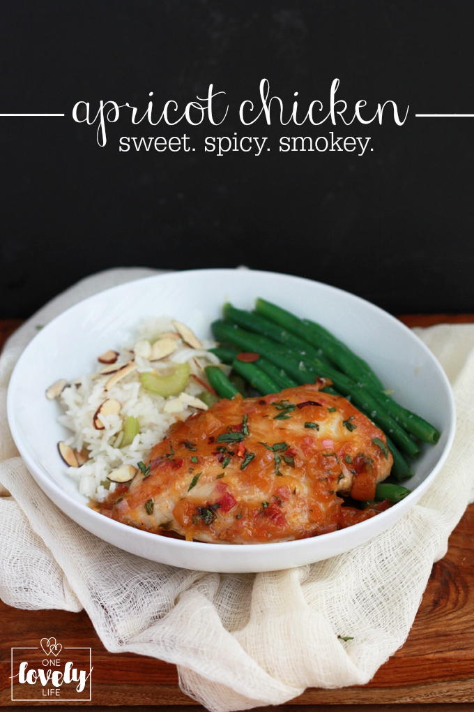 Apricot Chicken - Sweet, Spicy, Smokey and Scrumptious // One Lovely Life