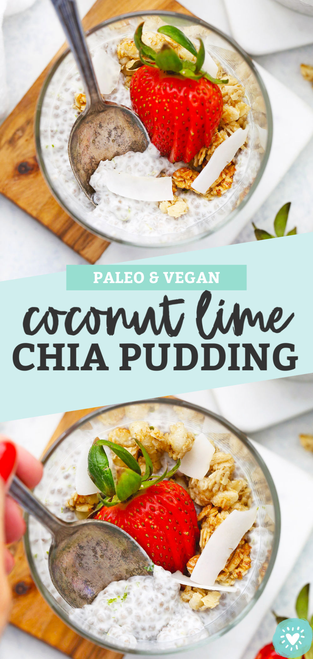 Coconut Lime Chia Pudding from One Lovely Life