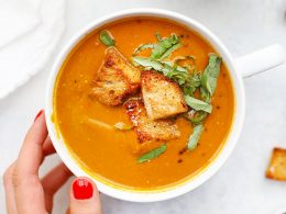 Creamy Tomato Basil Soup (Vegan, Paleo, Whole30) • One Lovely ...