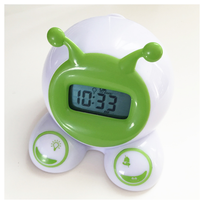 We love this OK to Wake Clock - It lights up when your child can get out of bed! 