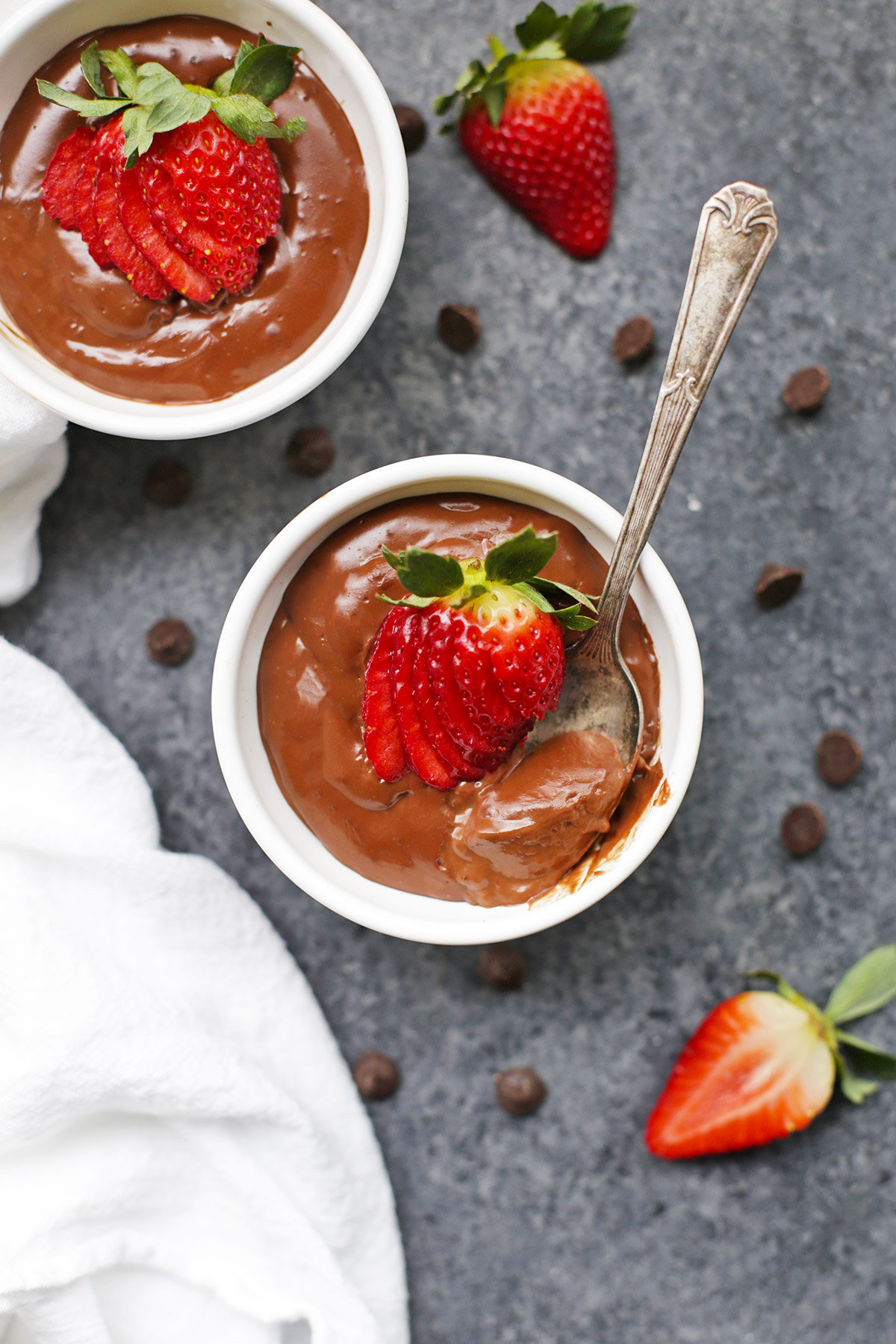 Dairy Free, Vegan Chocolate Pudding from One Lovely Life