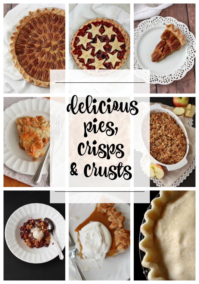 Our best Thanksgiving recipes for Pies, Crisps & Crusts - Gluten free and dairy free recipes too! 