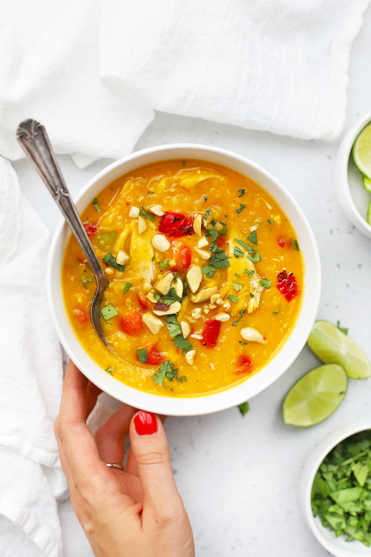 Slow Cooker Thai Chicken and Butternut Soup