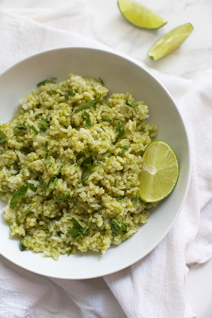 Magic Green Rice - just a few ingredients transform plain rice into something amazing.