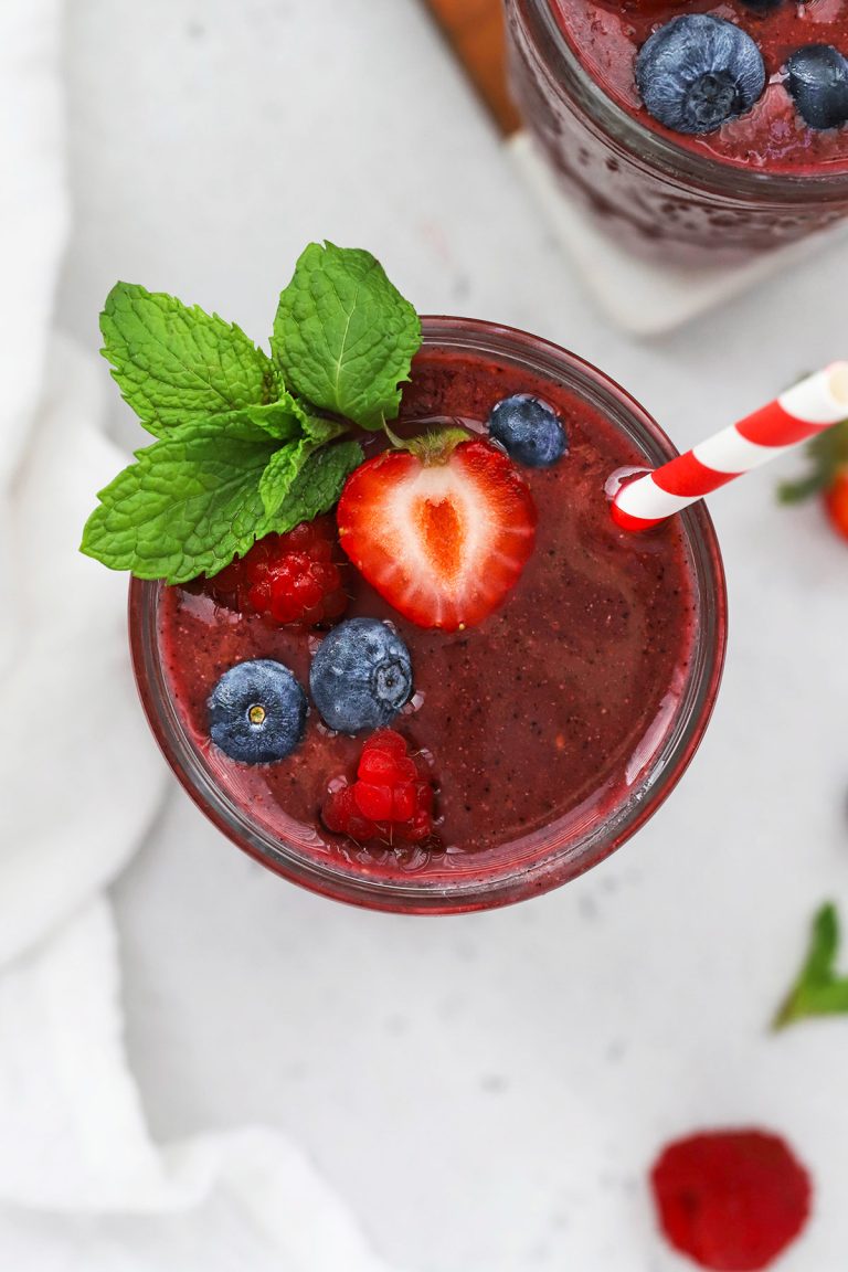 Berry Green Smoothie (My kids love this)
