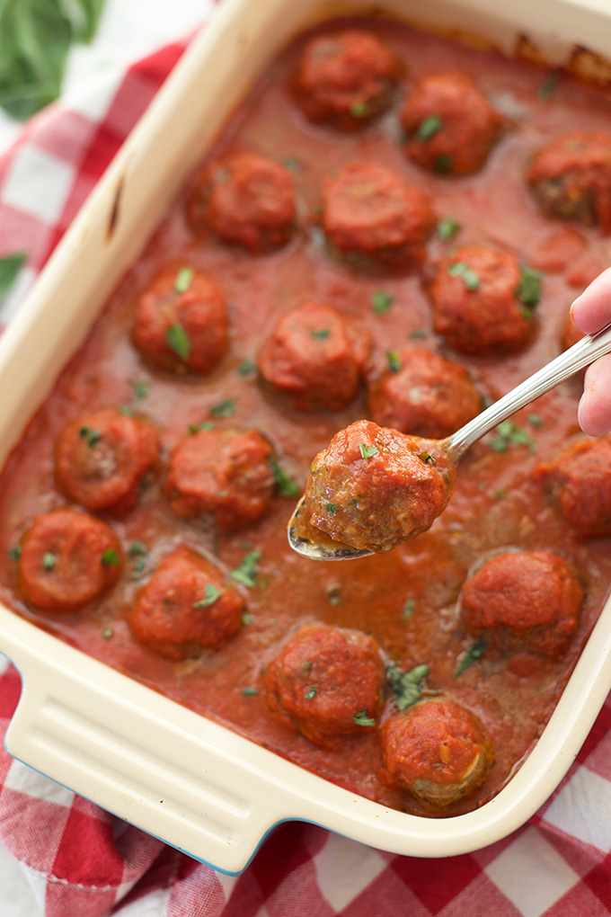 The hunt for the perfect meatball is over. These tender meatballs use veggies instead of eggs or breadcrumbs. They're so light and delicious! 