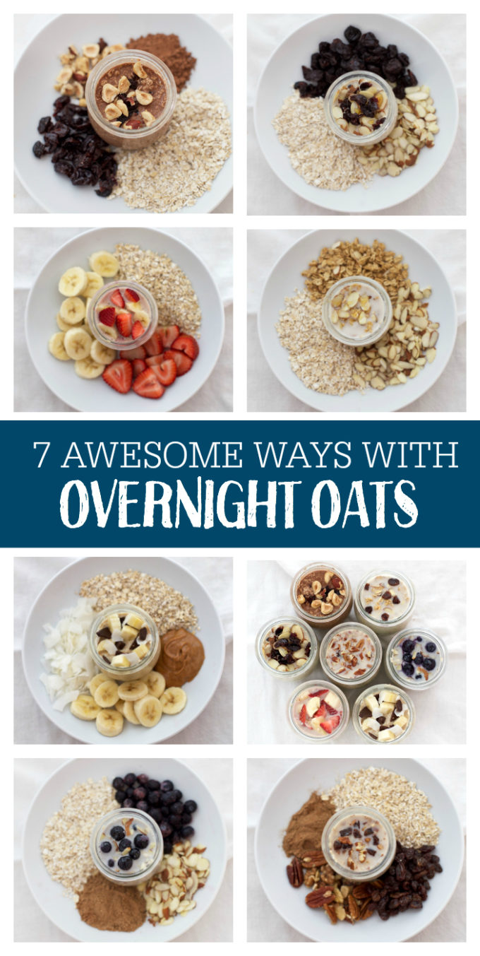 7 AWESOME Ways to Enjoy Overnight Oats. You'll want to jump on this tasty bandwagon!