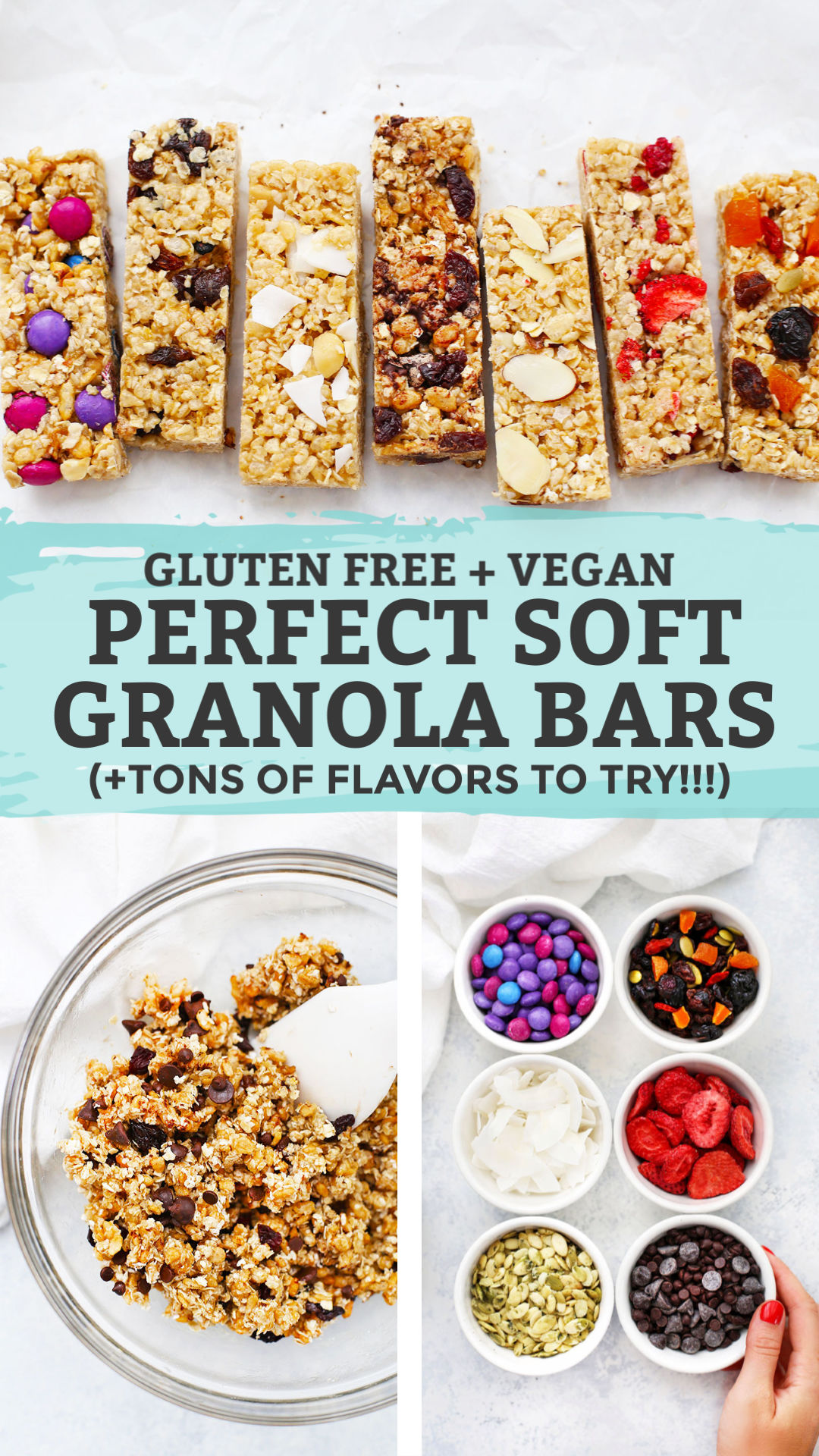 Homemade Soft Granola Bars from One Lovely Life